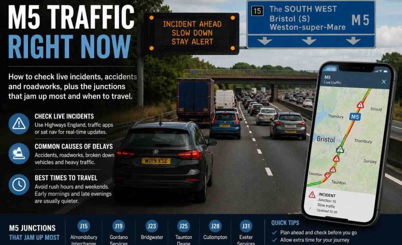 M5 Traffic Today: How to Check Live Delays and Accidents