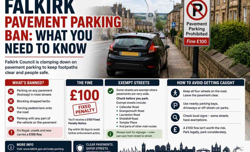 Falkirk Pavement Parking Ban: What Drivers Need to Know