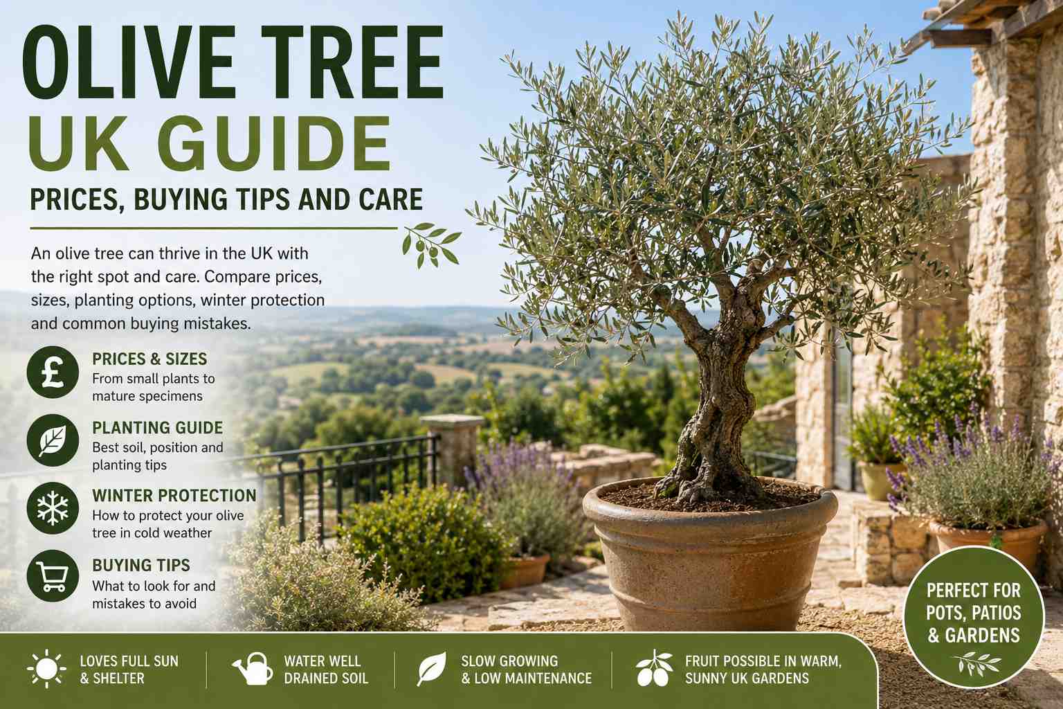 Olive Tree UK Guide: Prices, Buying Tips and Care