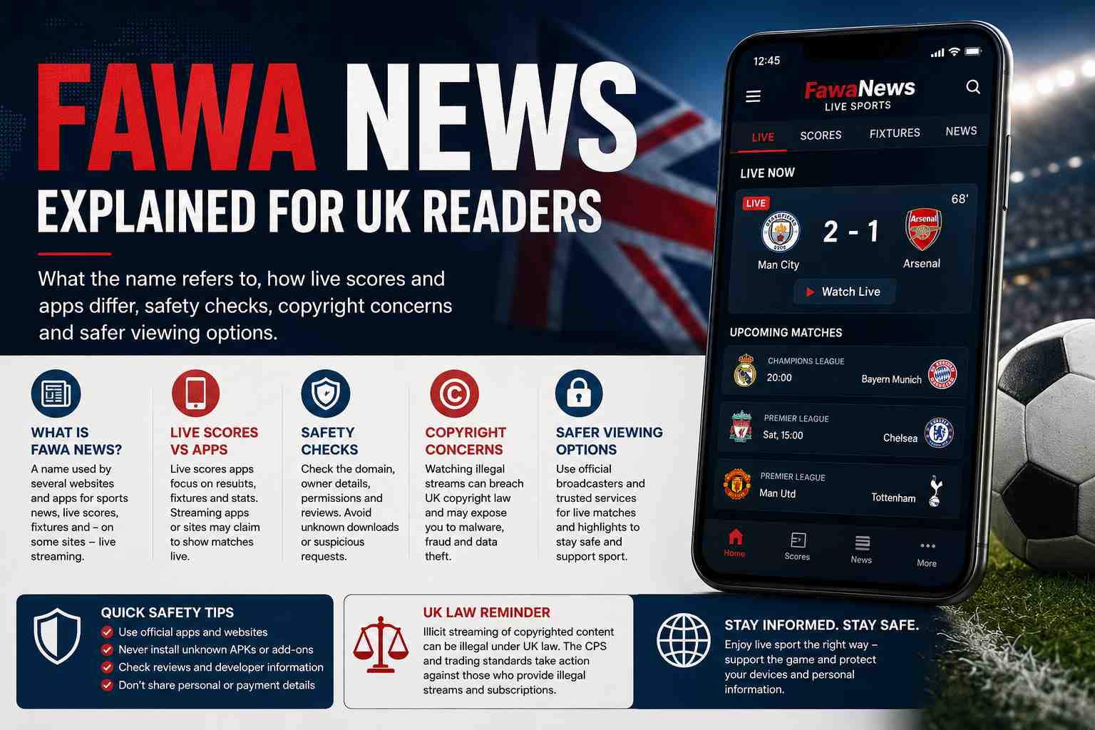Fawa News Explained: Live Scores, Apps and UK Safety