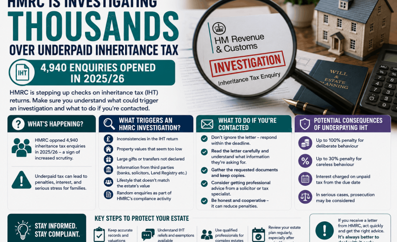 HMRC Investigating Thousands Over Underpaid Inheritance Tax