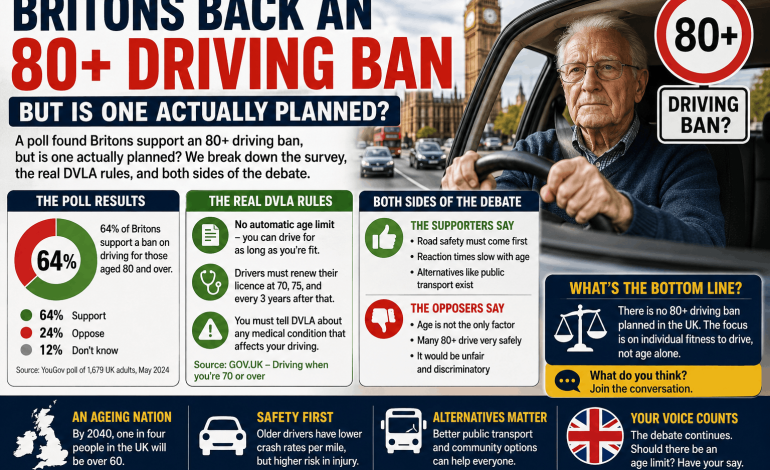 Britons Support 80+ Driving Ban? What the Data Shows