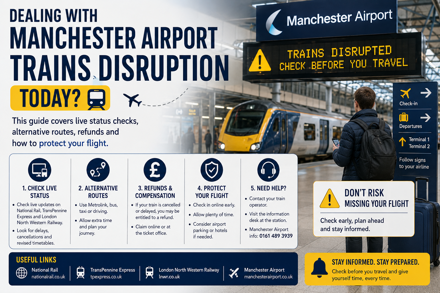Manchester Airport Trains Disruption: What to Do Now