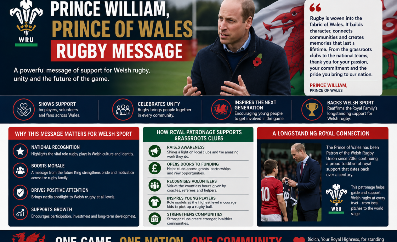 Prince William Wales Rugby Message: Full Details & Context