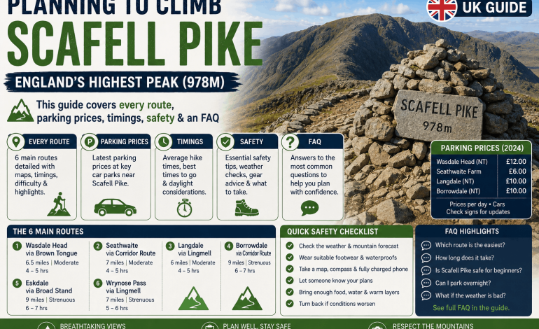Scafell Pike Guide: Routes, Parking, Timings & Safety