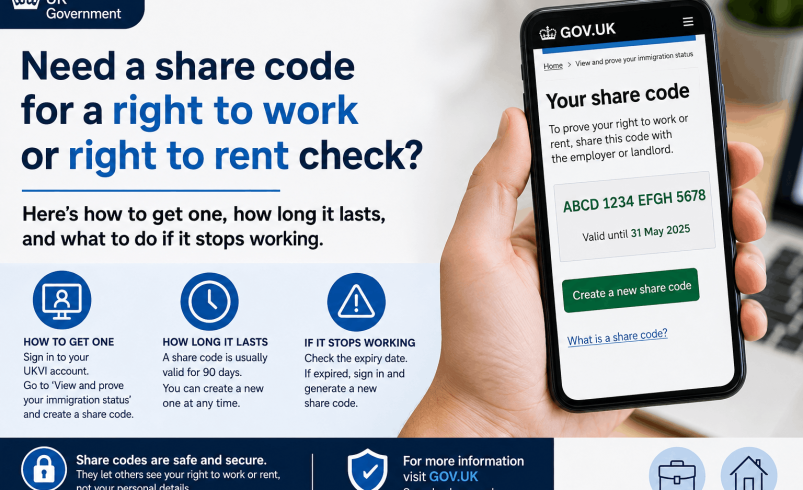 Share Code UK: How to Get One and What It Proves