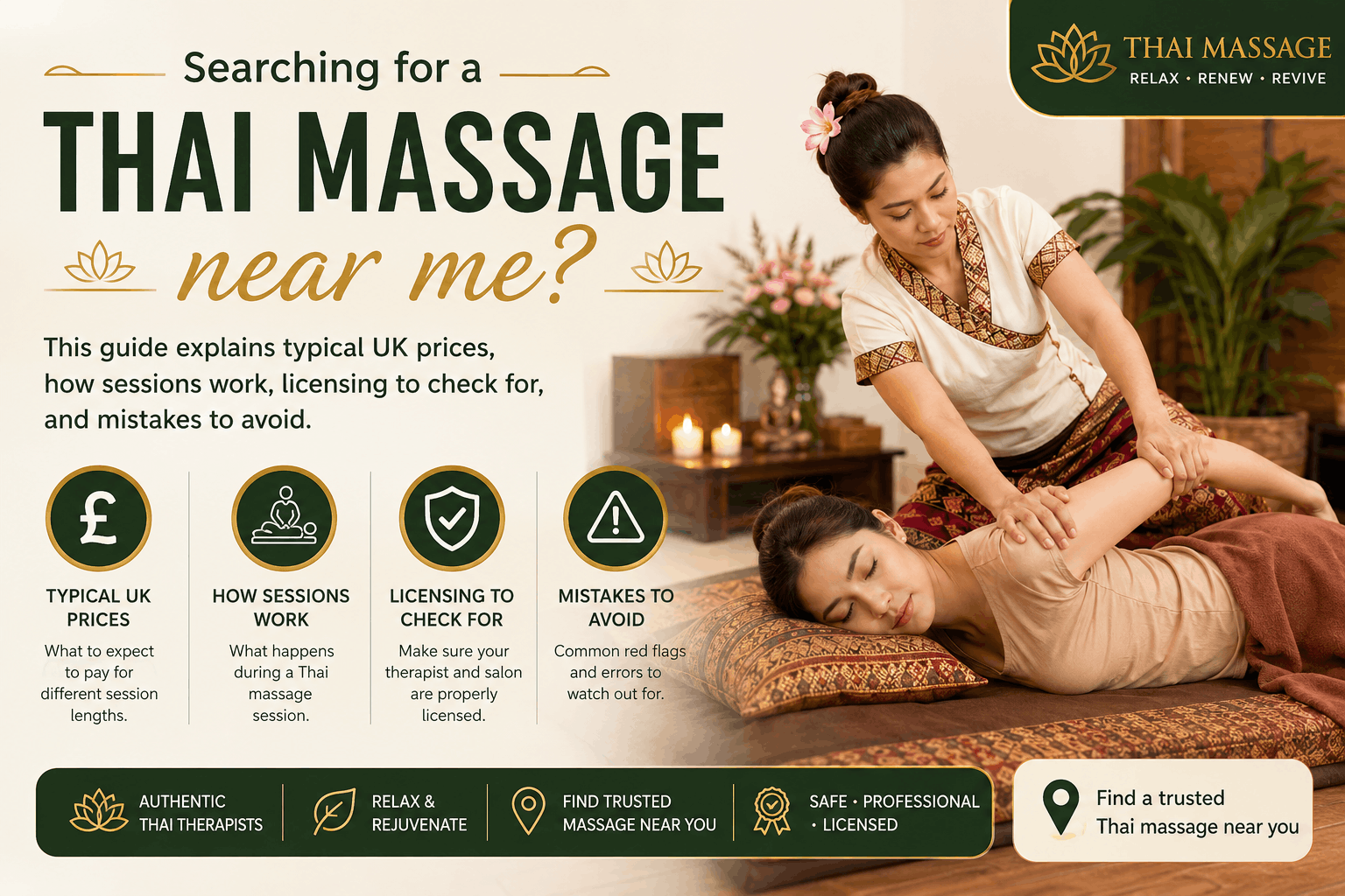 Thai Massage Near Me: A UK Guide to Cost and Booking