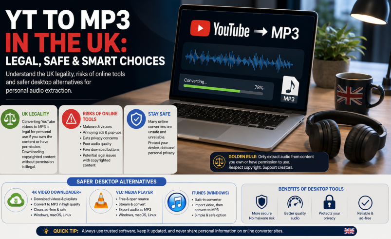 YT to MP3 in the UK: Legal Risks and Safe Options